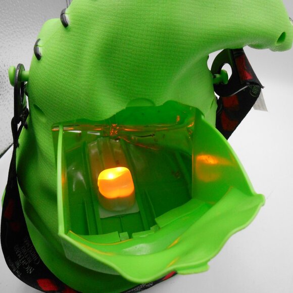 DISNEY PARKS OOGIE BOOGIE NIGHTMARE BEFORE CHRISTMAS POPCORN BUCKET LIGHTS UP! - Picture 7 of 14